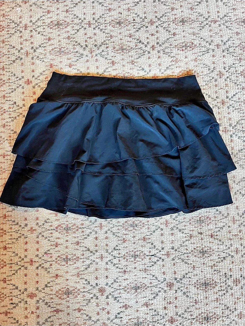 Offline by Aerie Maggie Ruffle Tennis Skirt Black XL